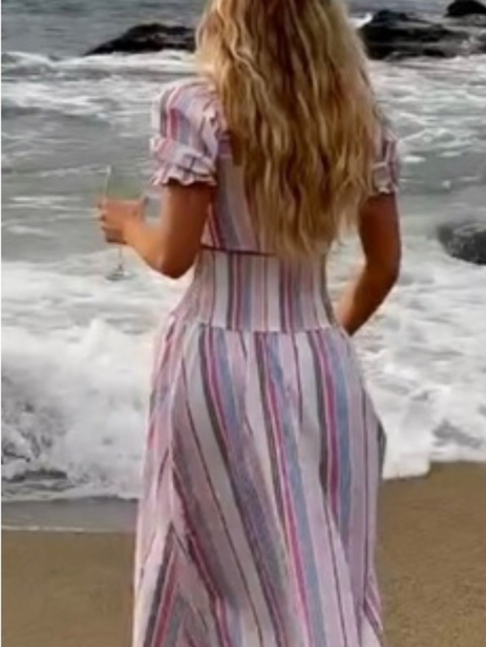 Hill House Rainbow Stripe Set - Isabella top M + Delphine Nap Skirt S - Picture 2 of 9